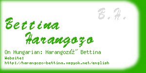 bettina harangozo business card